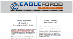 Desktop Screenshot of eagleforceinc.com