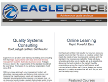 Tablet Screenshot of eagleforceinc.com